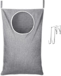 Lifewit Over Door Laundry Hamper, Large Collapsible Hanging Laundry Hamper, Hanging Laundry Basket Bag for Bathroom Bedroom Dirty Clothes Storage Organizer, Light Gray-Ruum Studio Home