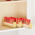 SpaceAid Bamboo Pull Out Spice Rack Organizer for Cabinet, Heavy Duty Slide Out Seasoning Kitchen Pantry Sliding Vertical Organization, 7.6" Wide, 3 Drawers(2" Wide), 1-Tier, Natural-Ruum Studio Home