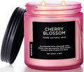 M&SENSE Cherry Blossom Scented Spring Candle, 70 Hours Long Lasting Soy Wax 11.6oz Stress Relief Aromatherapy Candles, Romantic Gifts for Women, Glass Jar for Bedroom Decor-Ruum Studio Home