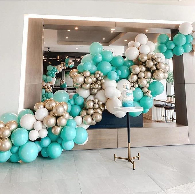 130pcs Teal Balloons Different Sizes 18" 12" 10" 5" Turquoise Blue Balloons for Boys Girls Baby Shower Wedding Anniversary Graduation Engagements Birthday Party Decorations-Ruum Studio Home