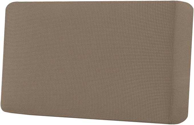 H.VERSAILTEX Super Stretch Individual Seat Cushion Covers Sofa Covers Couch Cushion Covers Slipcover Sets Thick Jacquard Textured Twill Fabric (1 Piece Loveseat Cushion Cover, Macchiato)-Ruum Studio Home