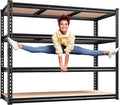 REIBII 48" W Garage Shelving Heavy Duty, 2000LBS Storage Shelves, 4 Tier Adjustable Metal Shelves for Garage Shelving Sturdy Industrial Shelf, Easy Assemble, 48" W x 60" H x 18" D-Ruum Studio Home