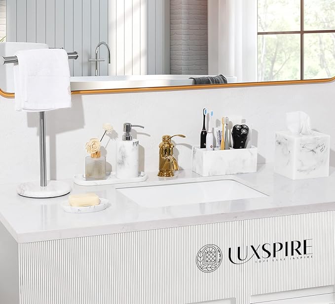 Luxspire Toothbrush Holder, Ink White-Ruum Studio Home