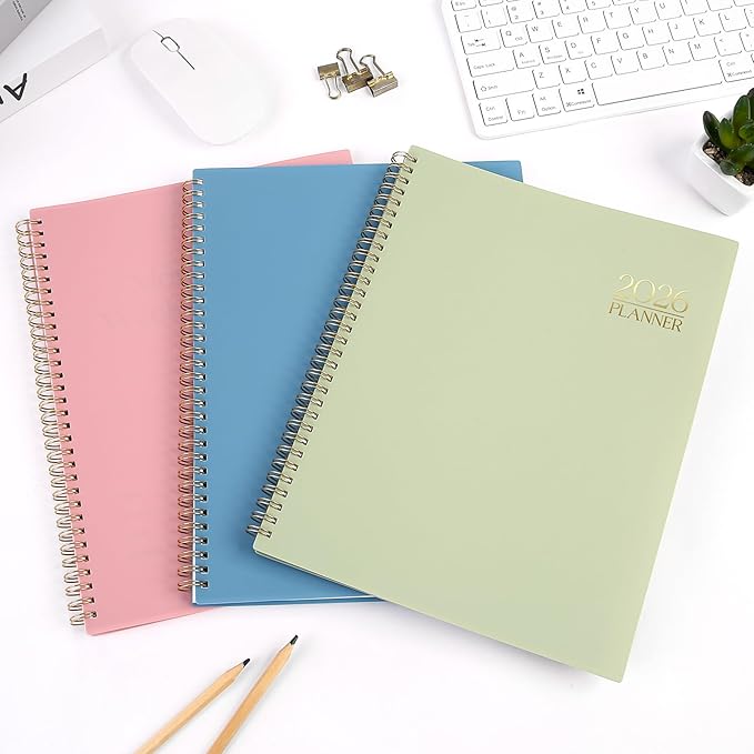 Planner 2026, 8.5" x 11" Monthly & Weekly Planner with Tabs, JAN - DEC 2026, Goal Setting & Time Management Organizer for Professionals & Students-Ruum Studio Home