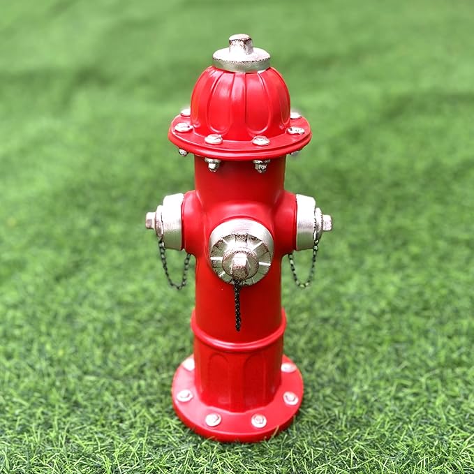Elenon Garden Fire Hydrant Outdoor Statue Decorative for Dog to Peed on, 14.5" Fire Hydrant Puppy Pee Training Post, Gadrden Yard Lawn Backyard Ornament Decoration Firefighter Gifts for Men-Ruum Studio Home