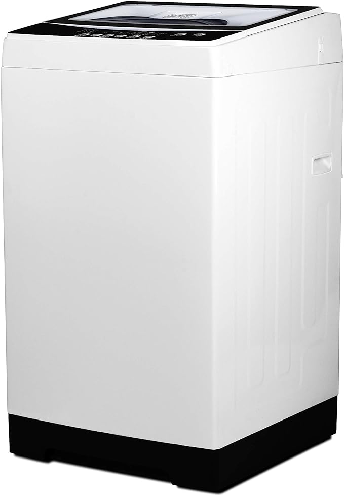 BLACK+DECKER Small Portable Washer, Washing Machine for Household Use, Portable Washer 1.7 cu.Ft with 8 Cycles, Transparent Lid & LED Display-Ruum Studio Home