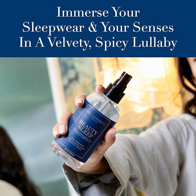 The Laundress Beauty Sleep Fabric Spray, Wrinkle Release Spray, Pillow Spray, Fabric Refresher, Upholstery and Linen Spray, Tranquil Comforting Inspired Scent, 8 Fl Oz-Ruum Studio Home