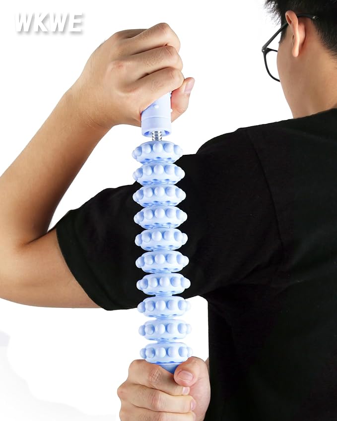 Muscle Roller Stick with Trigger Points - Bendable Body Massage Stick to Help Legs, Back, Neck Recovery, Relief Muscle Soreness, Cramping and Tightness-Ruum Studio Home