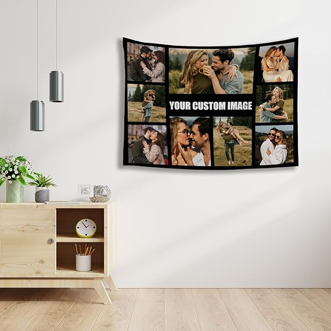 Custom Tapestry For Wall Bedroom Custom Backdrop Personalized Image Text Photo Customized Funny Tapestry Banners And Signs Multiple Pictures Horizontal Tapestrys-Ruum Studio Home