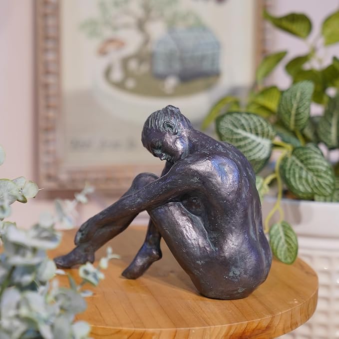 Guichifun Yoga Dancer Statue Home Decoration - Resin Bronze Sculpture Modern Creative Home Garden Statue Handicrafts Art Ware Décor Office Room or Outdoor Gifts 7.8 x 3 x 5.8 Inch-Ruum Studio Home
