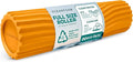 Oceanfoam Tidal Roller - Gold - Muscle Massage Foam Roller for Back Pain & Stretching - Firm and Ergonomic Wide Wave Textured - Yoga, Athletics, & Wellness - Full Size, 20" x 5"-Ruum Studio Home