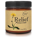 Relief Arnica Cream – Enriched with Lemongrass, Eucalyptus & Rosemary Essential Oils – All Natural Massage Lotion for Sore Muscles & Stiffness. Perfect for Massage Therapy by Brookethorne Naturals-Ruum Studio Home