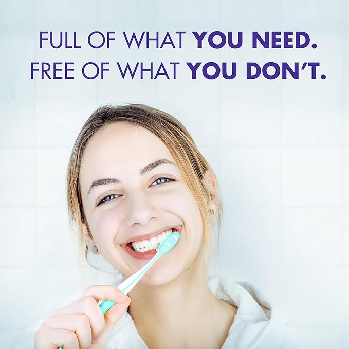 ARM & HAMMER Essentials Fluoride-Free Toothpaste Whiten + Activated Charcoal-4 Pack of 4.3oz Tubes, Clean Mint- 100% Natural Baking Soda-Ruum Studio Home