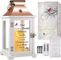 Memorial Lantern, Sympathy Gifts for Loss of Mom/Loved One, Bereavement Gifts, in Memory of Loved One Lantern,Celebration of Life, Memorial Gifts, Funeral Lantern,Dad You Left me Beautiful Memories-Ruum Studio Home
