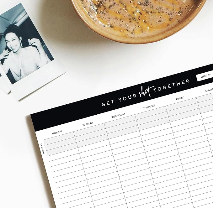 Get Your Stuff Together Weekly Work Planner - 8.5 x 11 Inch Undated Daily Planner with 52 Tear-Off Pages, Weekly To Do List Notepad for Effective Task Management, US Owned Busines-Ruum Studio Home