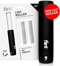 Flint Classic Black Retractable Mini Lint Roller with 90 Extra Sticky Sheets, Small and Portable Lint Roller, Ideal Pet Hair Remover, Travel Lint Rollers for pet Hair Extra Sticky-Ruum Studio Home