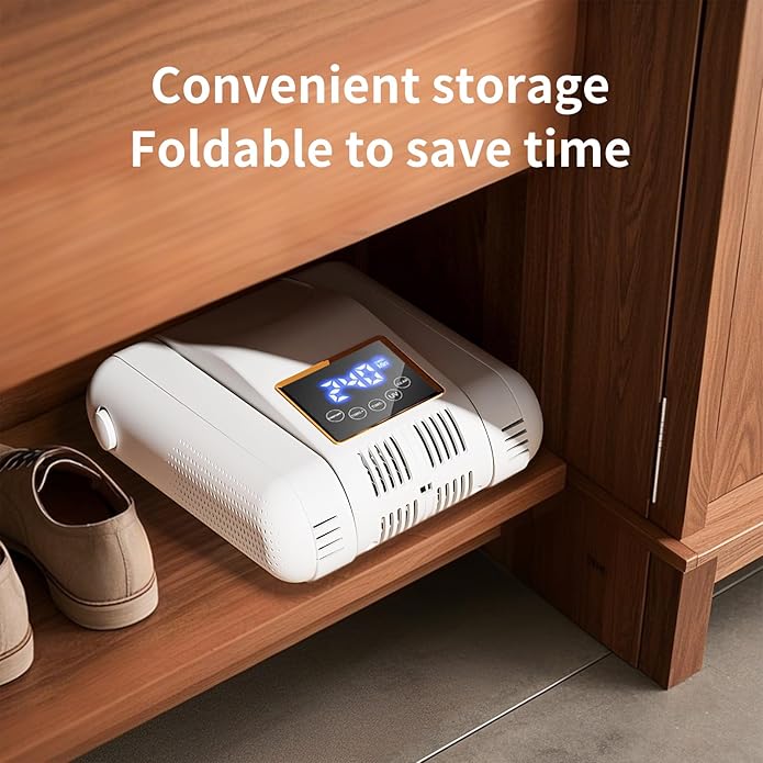 Boot Dryer for Work Boots, Shoe Dryer with Heat Blower, Glove Dryer & Boot Warmer - UV dual light source purification - intelligent timer - white-Ruum Studio Home