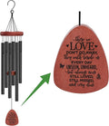 Memgift Memorial Wind Chimes for Outside – Sympathy Gift for Loss of Loved One, Outdoor Keepsake in Memory of Dad Mom Daughter Son-Ruum Studio Home