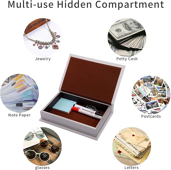 Decorative Book Boxes: Faux Books for Coffee Tables and Bookshelves, Home Decor Set of 2 Fashion Storage Boxes (Dream Tree)-Ruum Studio Home