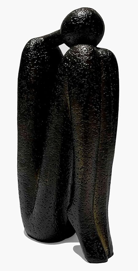 Thinker Decorative Bookends, Book Stopper Holder Nonskid, Book Ends for Shelves Living Room Office Home Decor, 1Pair/2Piece 9''-Ruum Studio Home