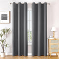 ChrisDowa Blackout Curtains 72 inches Long for Bedroom - 2 Panels Set Grommet Thermal Insulated Room Darkening Curtains for Living Room (Grey, 42 x 72 Inch)-Ruum Studio Home