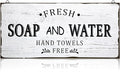 Jetec Farmhouse Bathroom Decor, Fresh Soap and Water Sign Vintage Bathroom Wood Plaque Rustic Wall Decor for Wall Art Decoration Restroom(Classic)-Ruum Studio Home