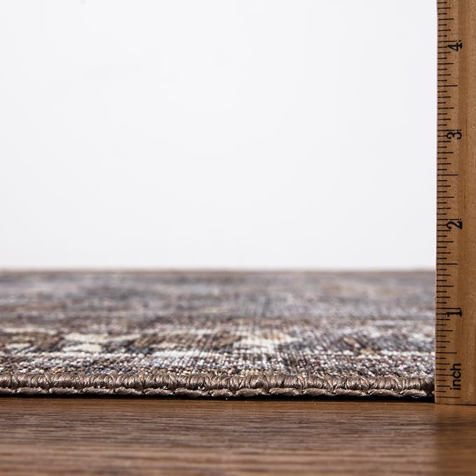 Keen Home Design 6x9 Rug - Machine Washable Area Rug with Non-Slip Backing, Ideal for Living Room, Dining Room, Bedroom - Vintage, Easy Clean, Durable, Low Pile Rug - (6' x 9')-Ruum Studio Home