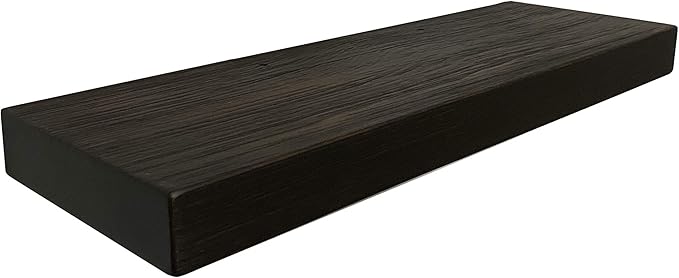 Joel's Antiques 30 Inch Wooden Floating Shelves for Wall - 30x8x2 in - Made of Natural Wood - Heavy Duty Rustic Wall Shelves - Made in USA - Perfect for Living Room, Kitchen - Mocha-Ruum Studio Home
