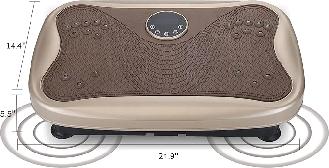 Vibration Plate Fitness Platform Whole Body Exercise Machine with 120 Speed Levels, Lymphatic Drainage, Fat Burning, and Weight Loss, Perfect for Women, Men, and Home Gym Exercise-Ruum Studio Home