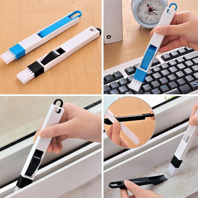 12Pcs Crevice Cleaning Brush,Small Gap Cleaning Brushes for Cleaning Bathroom,Kitchen,Window Grooves,Corners, Sinks, washbasins, Showers, faucets, bathtubs, Gas Stove and Tiles-Ruum Studio Home