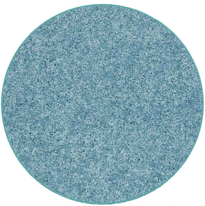KOECKRITZ Soft and Colorful Kids Classroom Area Rugs (Passes Flammability Pill Test) Many Sizes and Bright Colors to Select from (4' Round, Surf)-Ruum Studio Home