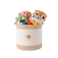 INough Toy Storage Baskets Woven Cotton Rope Storage Basket for Kids, Blanket Baskets for Living Room Toy Basket Box Toys Organizer with Embroidery Decor Cute Baskets for Nursery, Playroom (Elephant)-Ruum Studio Home