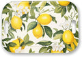 Serving Trays with Handles, 14.5 x 9.8 inch Rectangular Plastic Tray for Restaurant, Kitchen, Lemon and Lemon-Ruum Studio Home