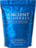 Ancient Minerals Magnesium Bath Flakes – Pure Zechstein Magnesium Chloride for Soaking and Whole-Body Replenishment, 8 lb Bag-Ruum Studio Home