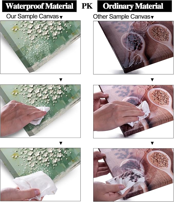 LASMOND Turquoise Tree of Life Wall Art for Living Room Canvas Prints Artwork Modern Abstract Bedroom Office Painting Decor (40x20 Inches)-Ruum Studio Home