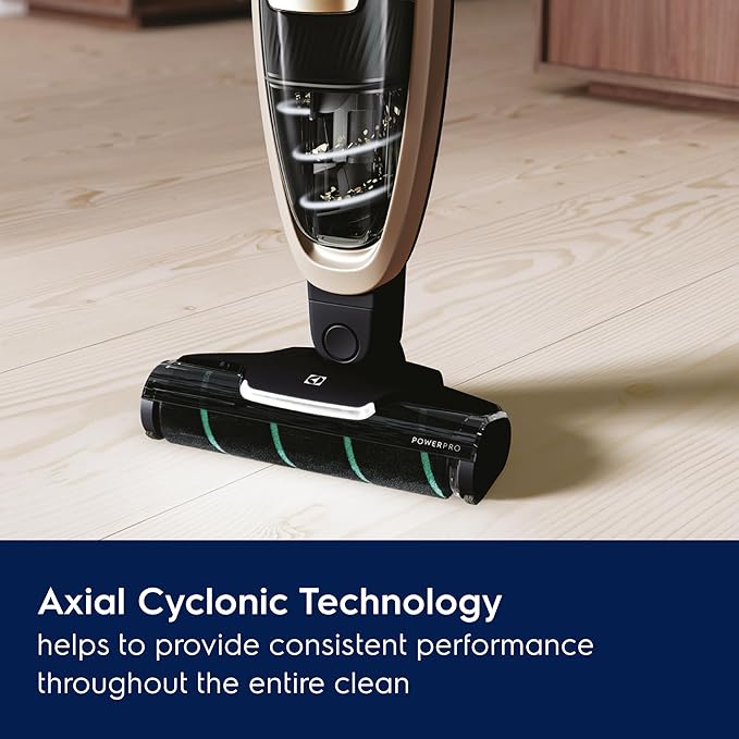 Electrolux WellQ7 Hard Floor Cordless 2-in-1 Vacuum with PowerPro Roller for Hard Surfaces, 50-Minute Run Time, 2 Power Modes, Soft Sand-Ruum Studio Home