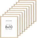 HAUS AND HUES 8x10 Frame Set of 9-8x10 Wood Picture Frame Natural Wood Frames Light Wood Frame Natural Wood Picture Frames-Ruum Studio Home