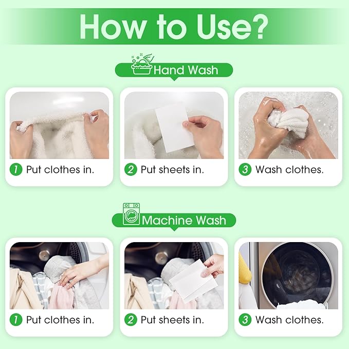 Poesie Laundry Detergent Sheets Fresh Scent 320 Sheet Liquidless Soap Sheets Detergent for Travel Camping Dormitory Hotel-Ruum Studio Home