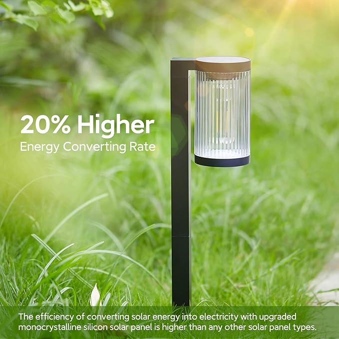 Solar Pathway Lights Outdoor, 2 Pack Upgraded Solar Outdoor Lights Super Bright Up to 12Hrs, IP65 Waterproof Solar Garden Lights Outdoor Solar Lights for Outside Yard Landscape Path Walkway-Ruum Studio Home