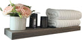 joelsantiques - 30 Inch Wooden Floating Shelves for Wall - 30x6x2 in - Made of Natural Wood - Long Heavy Duty Rustic Wall Shelves for Bedroom - Perfect for Living Room, Kitchen - Gray, Grey-Ruum Studio Home