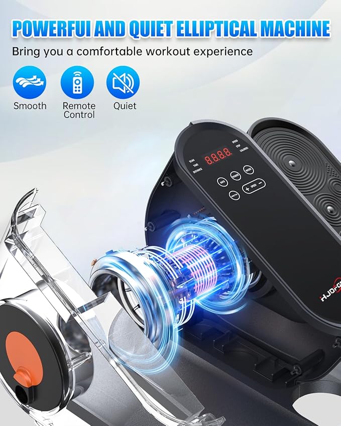 Under Desk Elliptical Machine, Electric Ellipse Leg Exerciser as Seen on Tv for Seniors with 10 Adjustable,Pedal Exerciser,Exercise Equipment for Home-Ruum Studio Home