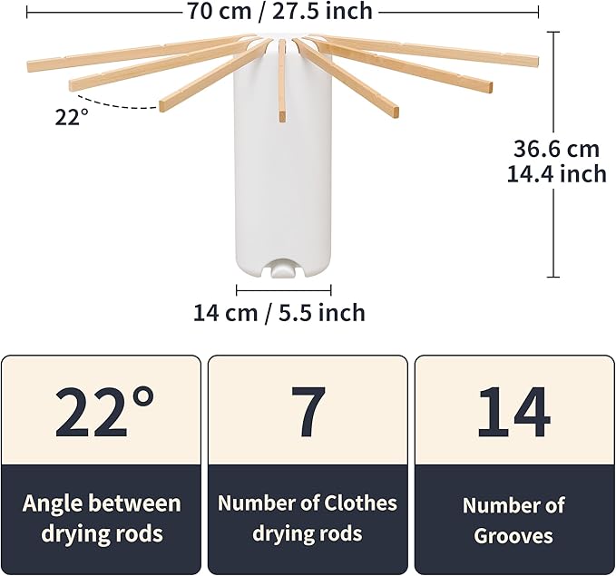 Wall Mounted Clothes Drying Rack Tripod,Foldable Drying Rack,Wall Mounted Drying Rack Clothing,Over The Door Drying Rack for Laundry Bedroom Household Wooden-Ruum Studio Home