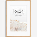 16x24 Poster Frame Natural Solid Oak Photo Frames with 12x18 Removable Mat Wall Hanging Large Handcrafted Frame with HD Plexiglass Wall and Tabletop Display Large Picture Frame-Ruum Studio Home
