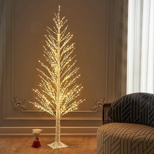 Birchlitland LED Alpine Trees 6FT 810L Warm White Fairy Lights, Lighted Trees for Indoor Outdoor Home Thanksgiving Christmas Holiday Decoration-Ruum Studio Home