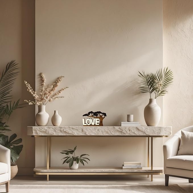 Decozen Gifts for Mom - Wooden Love Letters Sculpture - Mother's Day Birthday Gifts, Home, Office, Living Room, Shelf, Fireplace, Farmhouse, Tabletop, Boho and Mantle Decor - Mothers Day Decorations-Ruum Studio Home