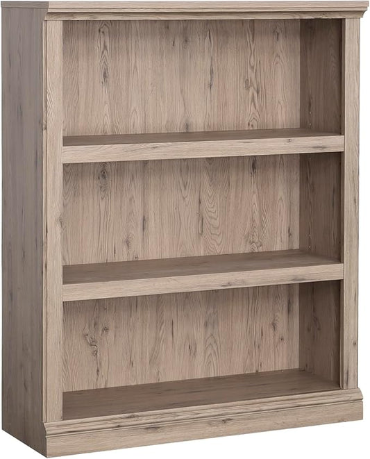 Sauder 3 Tier Book Shelf Wooden Bookcase Multipurpose Bookshelf for Home Office, Living Room, in Laurel Oak-Ruum Studio Home