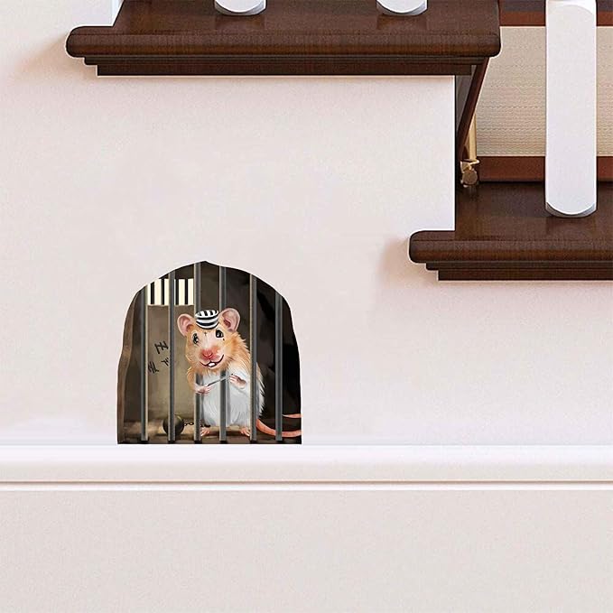 Mouse Reading Book, Wall Decor Sticker Decal, Kids Room, Classroom, Home, Bedroom, Bookcase, Book Lover, of Mice and Men, Children, Adorable, (Mouse Trap)-Ruum Studio Home