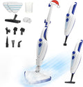 12-in-1 Steam Mop, Fast 15-Sec Heat-Up, 1500W Detachable Handheld Steam Cleaner with 2 Dirt Grip Pads, Removes 99.99% Stubborn Stains for Hardwood Floors, Clothes, Windows, Tiles, Furniture, Blue-Ruum Studio Home