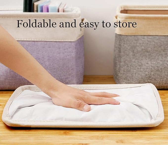 Personalized storage boxes for children Customize the name and icon, A foldable storage box bins for children's clothes, toys, books, etc Storage baskets suitable for both boys and girls (Purple)-Ruum Studio Home