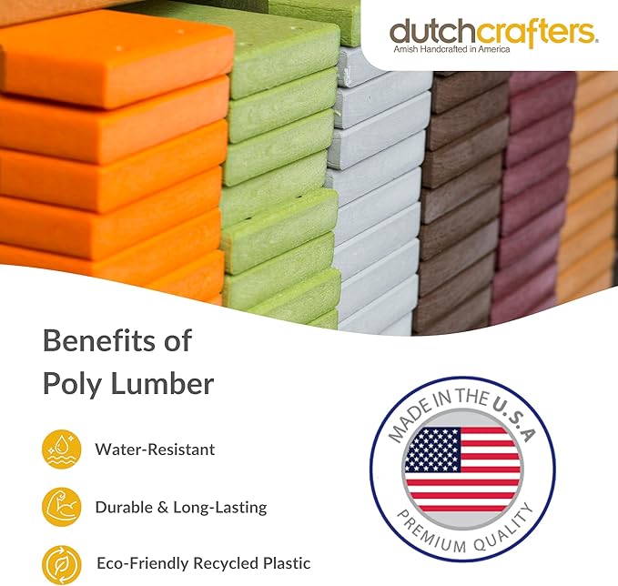 Poly Hanging Hopper Bird Feeder, Large Hanging Bird Feeder for Outside, Outdoors - Amish American Made (Turf Green & Cedar)-Ruum Studio Home